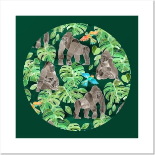 Gorillas in the Emerald Forest Posters and Art